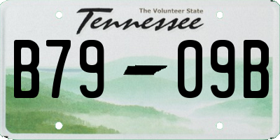 TN license plate B7909B