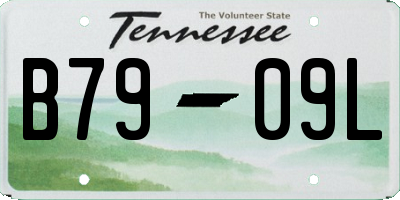 TN license plate B7909L
