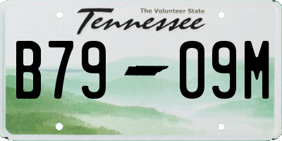 TN license plate B7909M