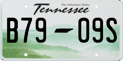 TN license plate B7909S