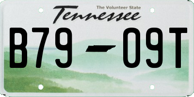 TN license plate B7909T