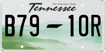TN license plate B7910R