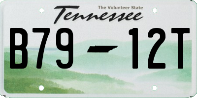 TN license plate B7912T