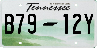 TN license plate B7912Y