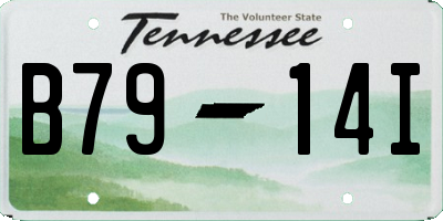 TN license plate B7914I