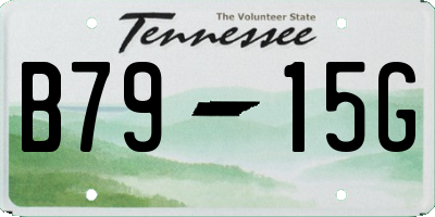 TN license plate B7915G