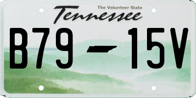 TN license plate B7915V