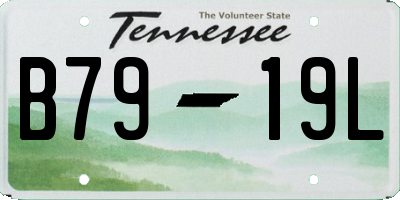 TN license plate B7919L