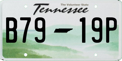 TN license plate B7919P