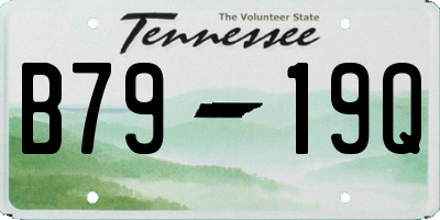 TN license plate B7919Q