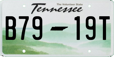 TN license plate B7919T