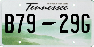 TN license plate B7929G
