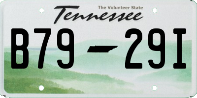 TN license plate B7929I