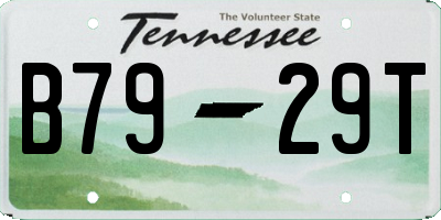 TN license plate B7929T