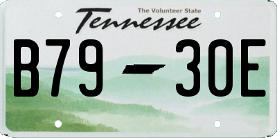 TN license plate B7930E