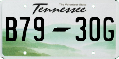 TN license plate B7930G