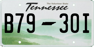 TN license plate B7930I