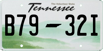 TN license plate B7932I