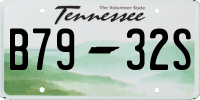 TN license plate B7932S