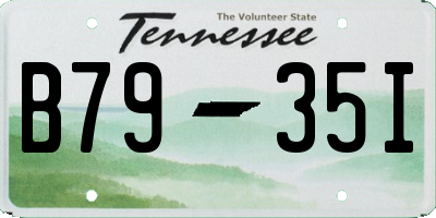 TN license plate B7935I