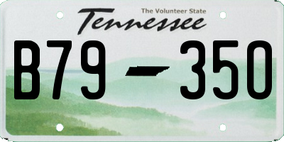 TN license plate B7935O