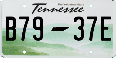 TN license plate B7937E