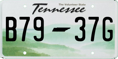TN license plate B7937G