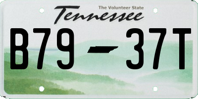 TN license plate B7937T