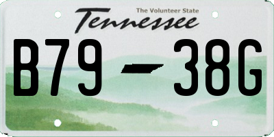 TN license plate B7938G