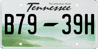 TN license plate B7939H