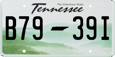 TN license plate B7939I