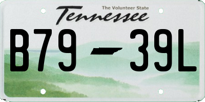 TN license plate B7939L