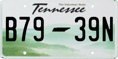 TN license plate B7939N