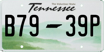 TN license plate B7939P