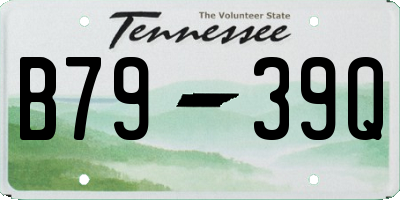 TN license plate B7939Q