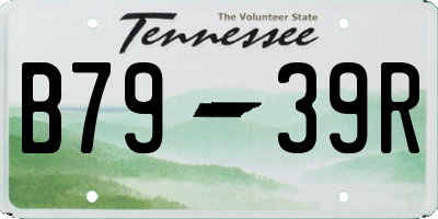 TN license plate B7939R