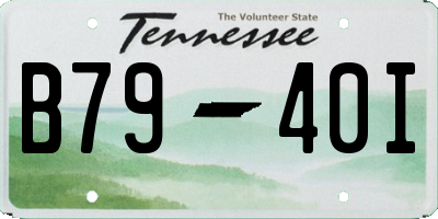TN license plate B7940I