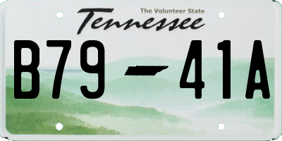 TN license plate B7941A