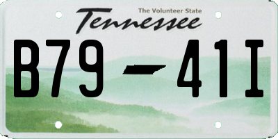 TN license plate B7941I