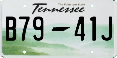 TN license plate B7941J