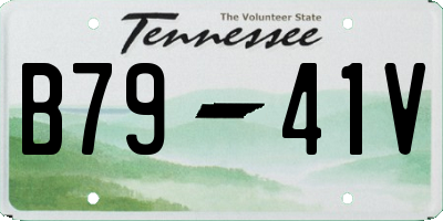 TN license plate B7941V