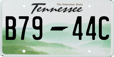 TN license plate B7944C