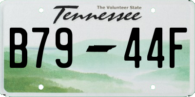 TN license plate B7944F