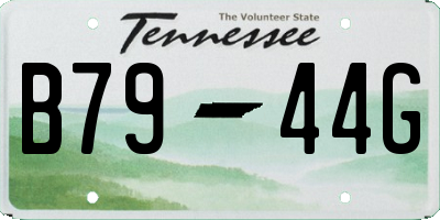 TN license plate B7944G