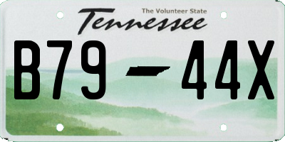 TN license plate B7944X