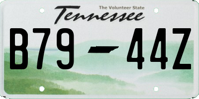 TN license plate B7944Z