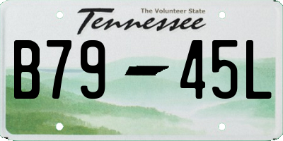 TN license plate B7945L
