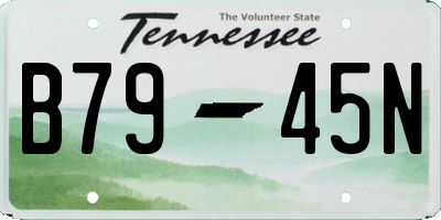 TN license plate B7945N