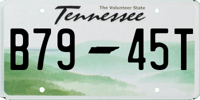 TN license plate B7945T