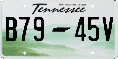 TN license plate B7945V